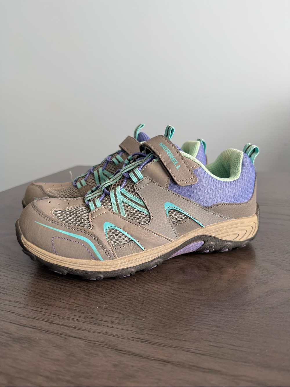 Merrell Women’s Trail Chaser Hiking Shoes Grey Multi Purple MY57111 Size 5 M